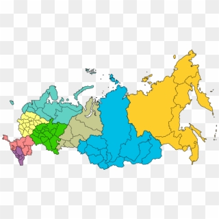 District Map - Map Of Russia Clipart