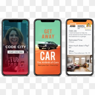 Futuristic Advertising Agency Web Mobile Design App - Smartphone Clipart
