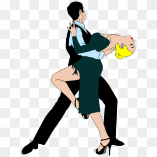 Couple Dancing Retro Dance Man Woman Male Female - Clipart Dance - Png Download
