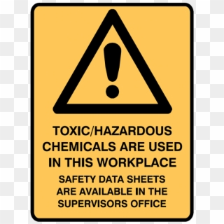 Brady Warning Signs - Chemical Storage Cabinet Sign Clipart
