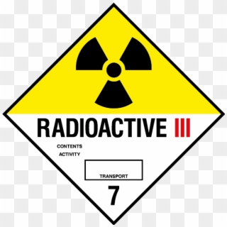 Radioactive 3 Sign - Radioactive Material Mark Clipart