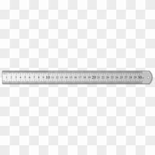 Ruler Measure Length Meter Cm Centimeter Office - Meter Scale Clipart Black And White - Png Download