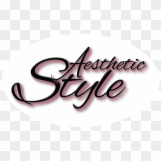 Aesthetic Style Logo Black White Background Clipart