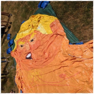Trump Balloon Deflated - Modern Art Clipart