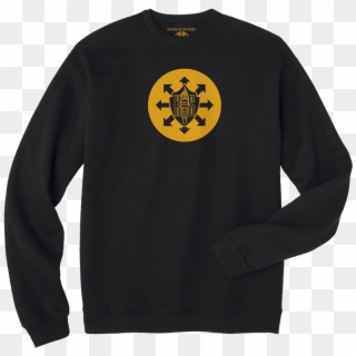 Circle Badge Sweatshirt - Black Hanes Crewneck Sweatshirt Clipart