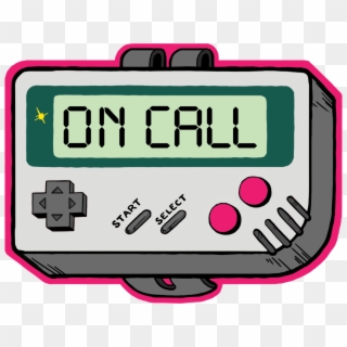 Button's On-call Sticker, Designed By Cori Huang Clipart