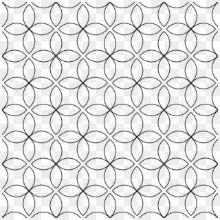 Pattern Floral Drawing - Floral Pattern In Black & White Clipart