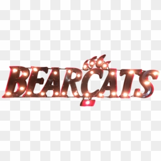 University Of Cincinnati "bearcats" Lighted Recycled - Graphic Design Clipart