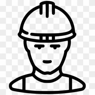 Working Builder Industrial Man Human Avatar Comments - Builder Line Icon Png Clipart