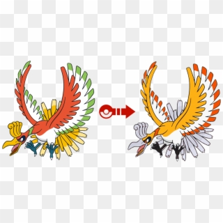 In Pokémon Games There Is A Low Chance To Find Alternate - Legendary Pokemon Ho Oh Clipart