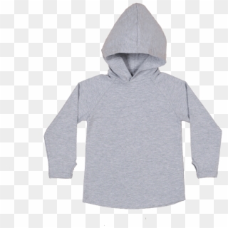 Basic Hoody - Grey - With Thumbholes - Sweatshirt Clipart