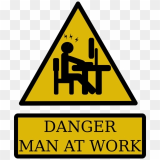 This Free Icons Png Design Of Programmer Working - Danger Man At Work Clipart