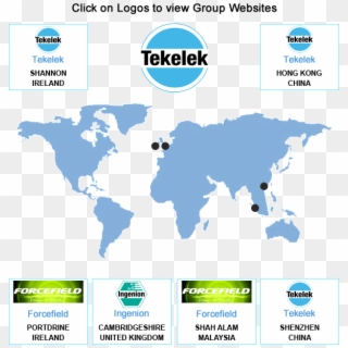 Tekelek Engineering And Assembly China - Vector Green World Map Png Clipart