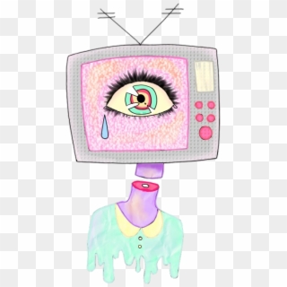 #tumblr #tv #eye #eyes #cry #tears - Child Art Clipart