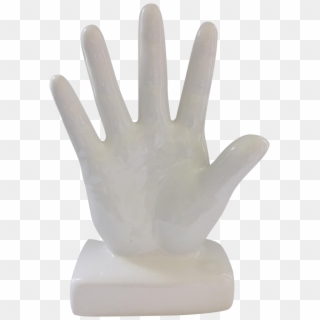 Large White Ceramic Hand Sculpture - Statue Clipart