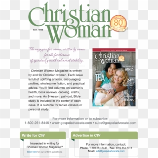 Christian Woman Magazine - Flyer Clipart