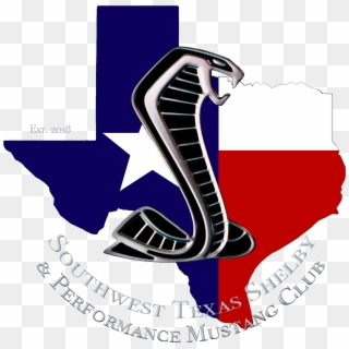 The Southwest Texas Shelby And Performance Mustang - Texas State Drawing Small Clipart