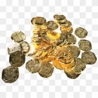 Pirate Transparent Gold Coins Clipart