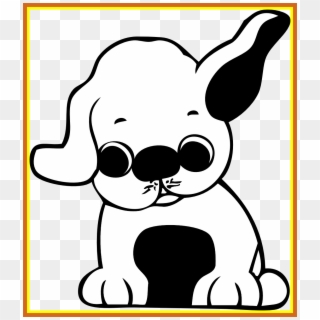 Inspiring Cartoon Of A Cute Bulldog Puppy - Puppy Clip Art - Png Download