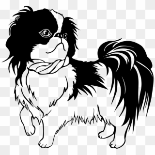 Dog Clipart Line - Shih Tzu Clipart Black And White - Png Download