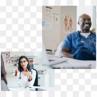 A Health Insurance Partner That Makes Your Job Easier - Black Doctor And Patient Clipart