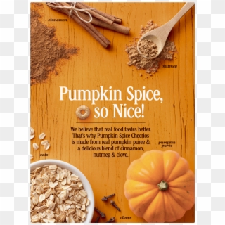 Pumpkin Spice Cheerios, Gluten Free, Cereal With Oats - Cheerios Pumpkin Spice Clipart