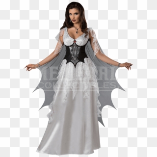 White Vampire Halloween Costume Clipart