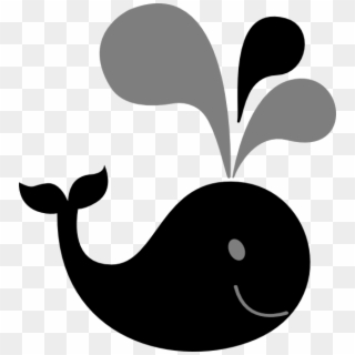 Whale Clipart Black - Png Download