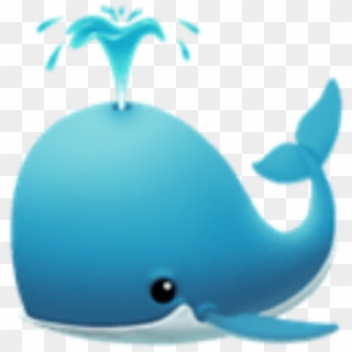 #whale #whales #cute #blue #water #emoji #imoji #applemoji - Whale Emoji Clipart