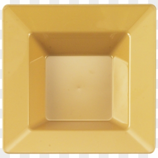 Gold Plastic Square 12oz Soup Bowl - Bowl Clipart