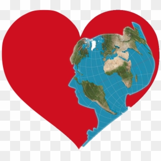 Heart World Map File Women In Red World Logo 3 Wikimedia - Projection Clipart