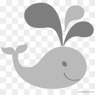 Cute Blue Whale Clipart - Png Download