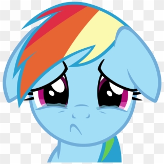 Sad Dashie By Mattyhex - You Don T Like Ponies Clipart