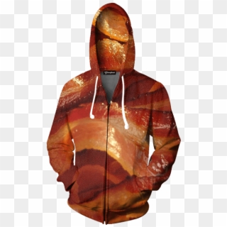 Bacon Strips Zip Up Hoodie - Mosh Victory Records Clipart