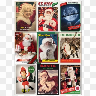 Santa Claus Signs Autographs For Topps And Mrs - Christmas Clipart
