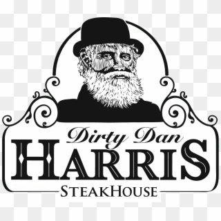 Dirty Dan Harris Steakhouse - Illustration Clipart