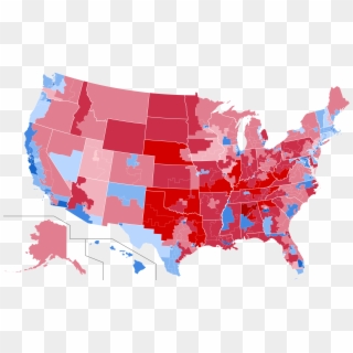 2016 Presidential Election, Results By Congressional - 2016 Election By Congressional District Clipart