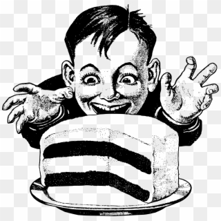 Kid Eating Cake Clipart - Eating Cake Clipart Png Transparent Png