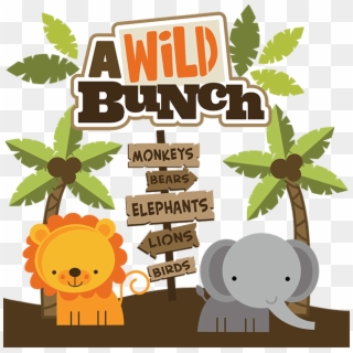 A Wild Bunch Svg Scrapbook Collection Zoo Svg Cut Files - Zoo Animals Scrap Book Clipart