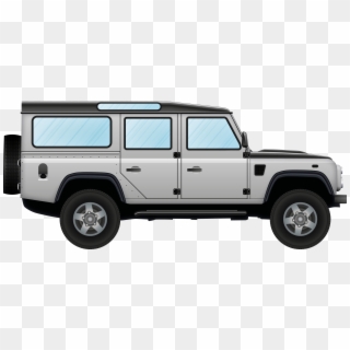 Illustration Of On Off-road Automobile - Land Rover Defender Drawing Clipart