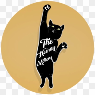The Hooray Cat - Silhouette Clipart