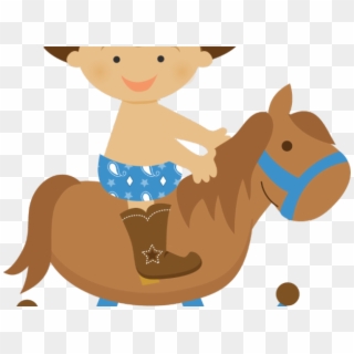 Western Clipart Lasso - Baby Cowboy Png Transparent Png