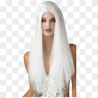 Women's White Wig - White Wig Clipart