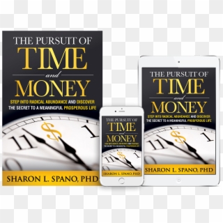 The Pursuit Of Time And Money By Sharon Spano, Phd - Book Cover Clipart