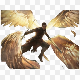 #angel #cool #wings #warrior - Angelic Battle Clipart
