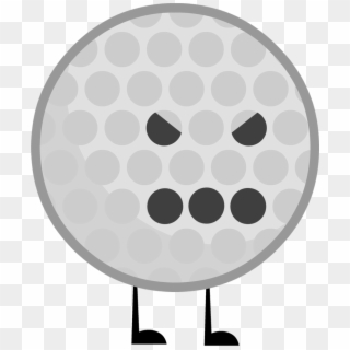 Golf Ball Vector Png - Bfdi Golf Ball Bossy Bot Clipart
