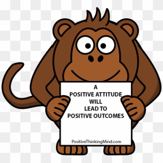 Positive - Animal Holding Sign Clipart - Png Download