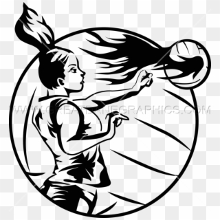 Drawing Sports Fire - Volleyball On Fire Png Clipart