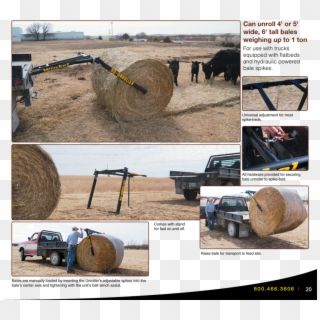 Truck Flatbed - Bale Unroller - 3 Point Bale Unroller Clipart