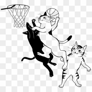 Cat Playing A Sport Drawing Clipart
